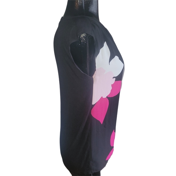 Reitmans Black and Pink Floral Sleeveless Top XS - Picture 3 of 5